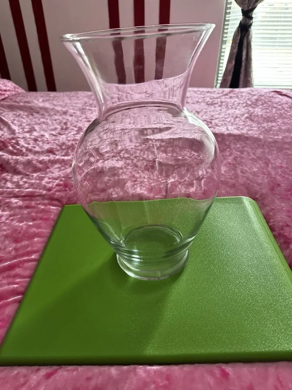 Glass Vase Clear Classic Home Decor Floral Arrangements